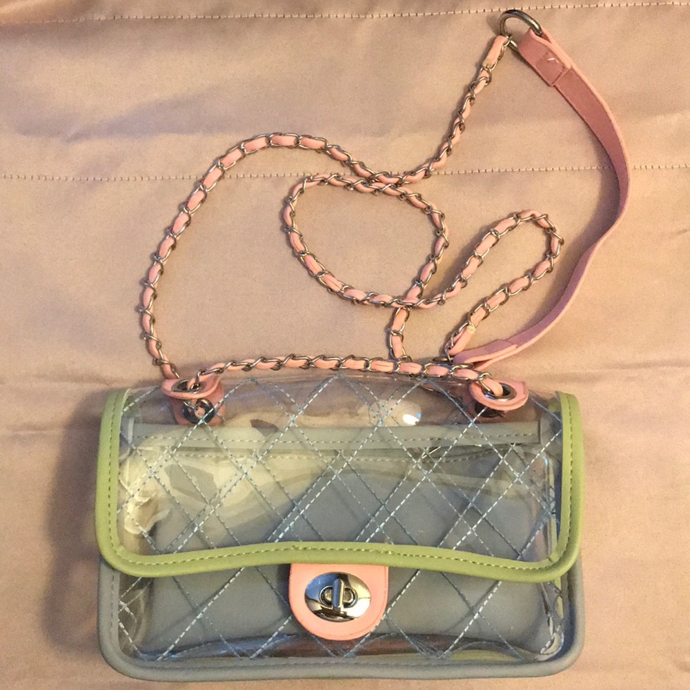 Multi color clear bag